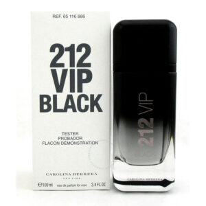 Tester Carolina Herrera 212 VIP Black e.d.p 100 ml – טסטר קרולינה הררה 212 ו יא יפי בלאק א.ד.פ לגבר 100 מ”ל