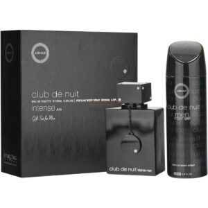 Club De Nuit Intense Man סט מתנה לגברים - EAU DE TOILETTE 105 מ"ל + 200 מ"ל ספריי בושם לגוף ARMAF