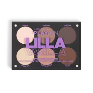 INGLOT PLAYINN Lilla Vanilla Eye Shadow Palette - אינגלוט פלטה מגנטית ייחודית המכילה 6 צלליות